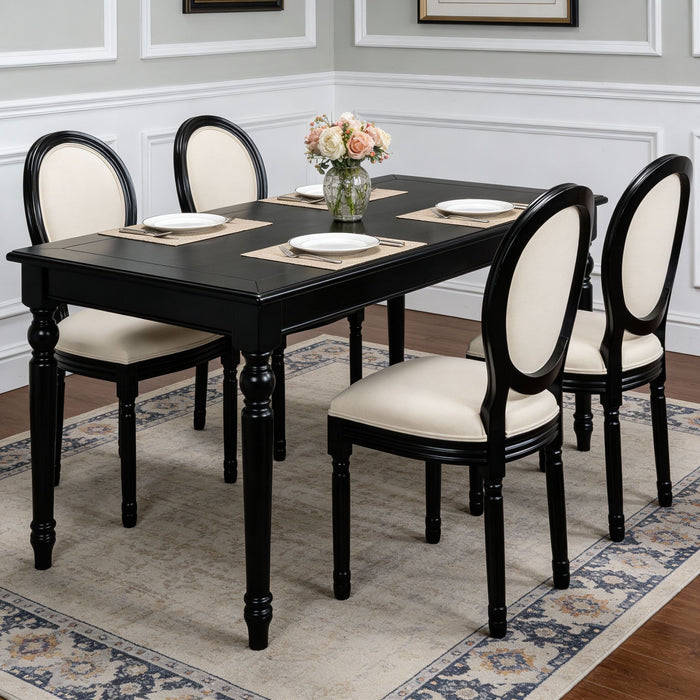 Upholstered & Round Back Dining Chairs (Set of 2) Home Essentials