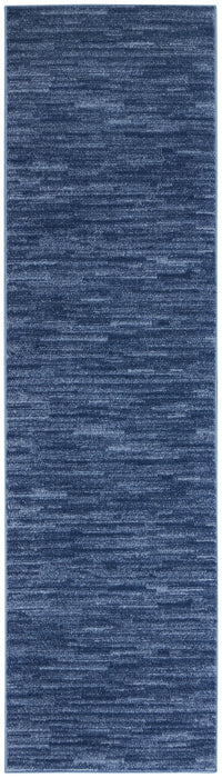 8' Non Skid Indoor / Outdoor Runner Rug - Blue