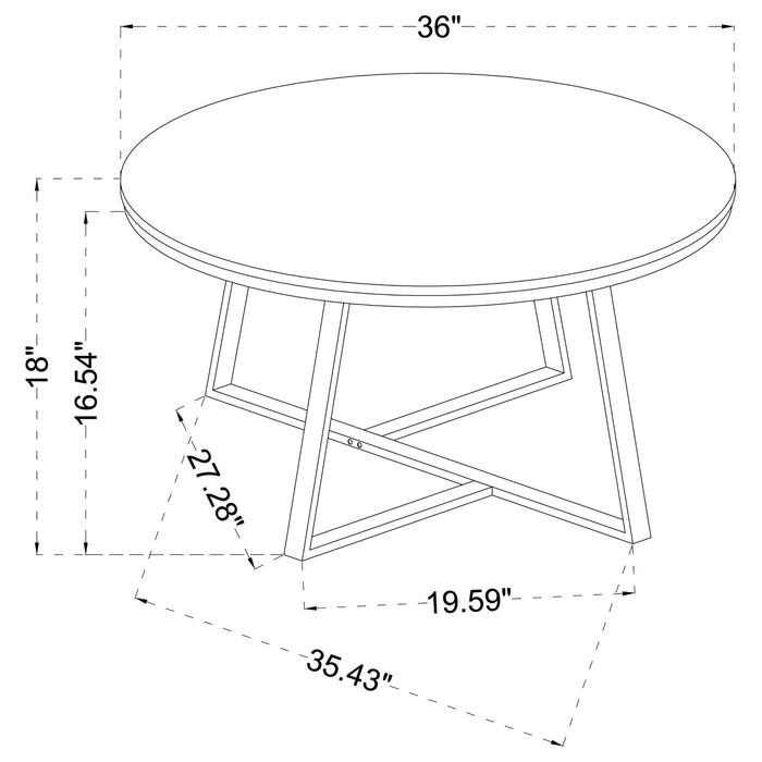 Melisa - 2 Piece Coffee And End Table Set - White Marble Furniture Max