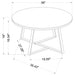 Melisa - 2 Piece Coffee And End Table Set - White Marble Furniture Max