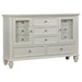 Dennis - 11 Drawer Dresser - Cream White Furniture Max
