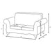 Brookridge - Rolled Arm Loveseat Sofa With Upholstery - Brown Furniture Max