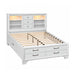 Civic - 5 Piece Storage Bedroom Set With Bookcase Headboard Global Furniture USA