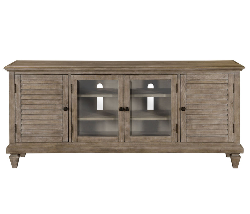 Calistoga - Rustic Entertainment Console - Dovetail Gray Magnussen Furniture