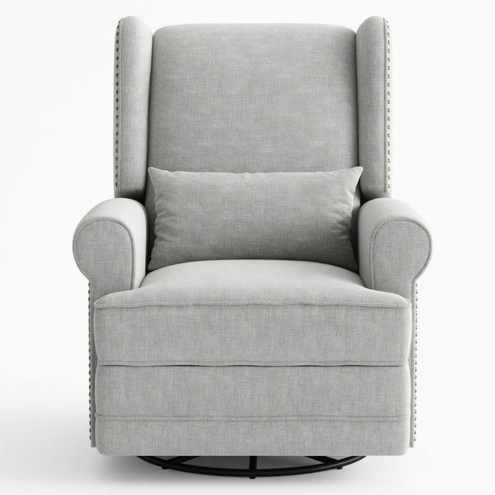 Extra Wide Swivel Recliner Glider Chair With Footrest Home Essentials