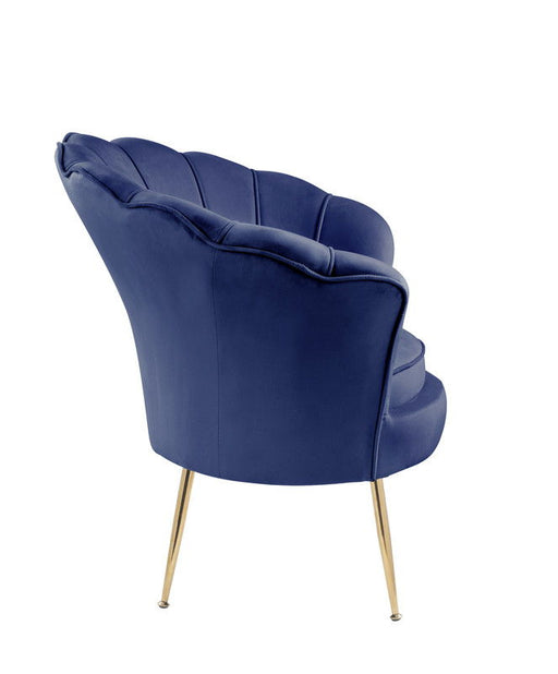 Angelina - Scalloped Back Barrel Accent Chair With Metal Legs Lilola Home