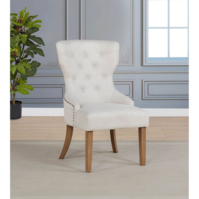 Tufted Dining Chair With Button Tufting And Nailhead Trim Furniture Max
