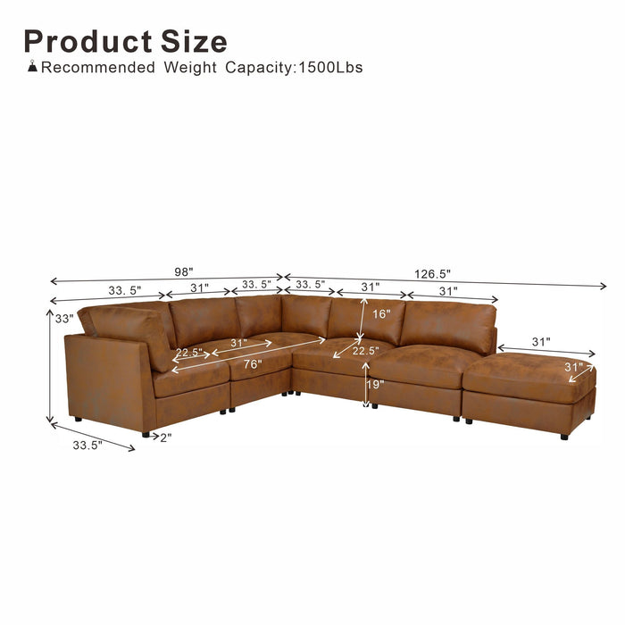 Modular Sectional With Custom Configuration Home Essentials