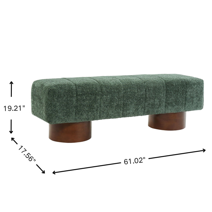 Modern Upholstered Dining Bench Noble House