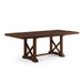 Dining Table With Leaf And Unique X Design Base - Cherry Home Essentials