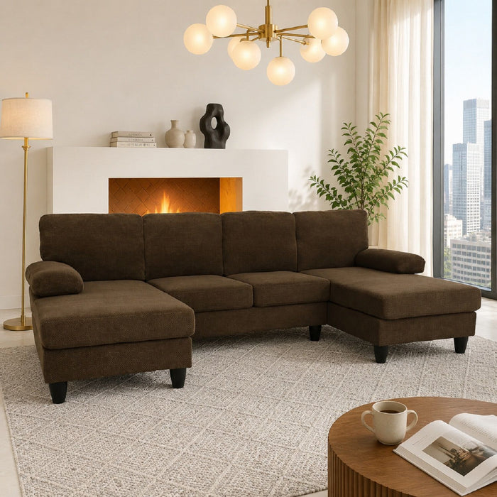 U-Shaped Sofa With Dual Chaise Home Essentials