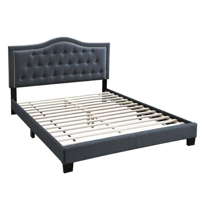 European Style Bed, Button Tufted Headboard Home Essentials