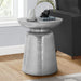 Drum Accent Side Table, Hammered Texture 8th Street