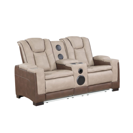 Bruno - Power Reclining Loveseat With Bluetooth Speakers Matrix Furniture Group