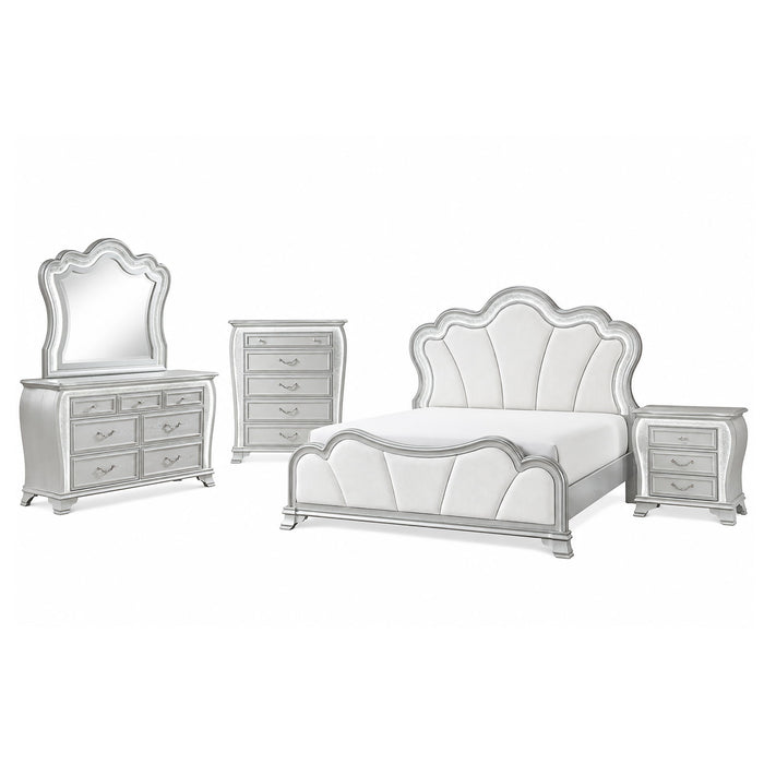 Aurelia - 5 Piece Bedroom Set With LED Light Global Furniture USA