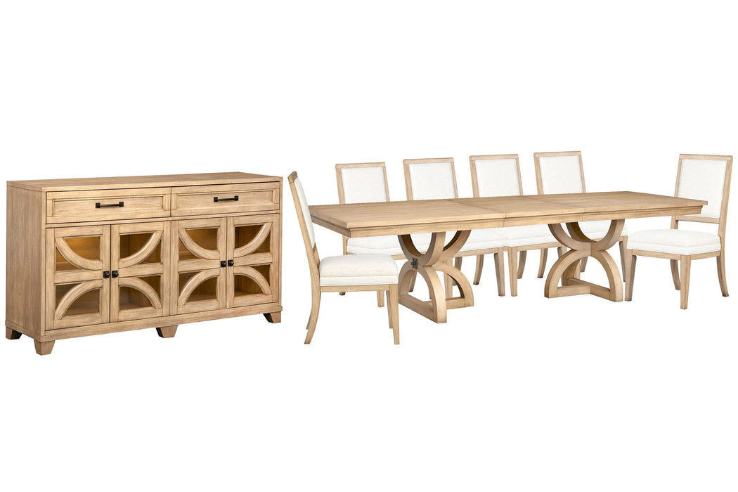 Coventry - Extendable Trestle Dining Table Set Magnussen Furniture
