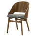 Delmon - Side Chair (Set of 2) - Dark Walnut / Gray ACME