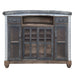 Rahma - Bar Table - Antique Ebony Top Grain Leather & Aluminum ACME