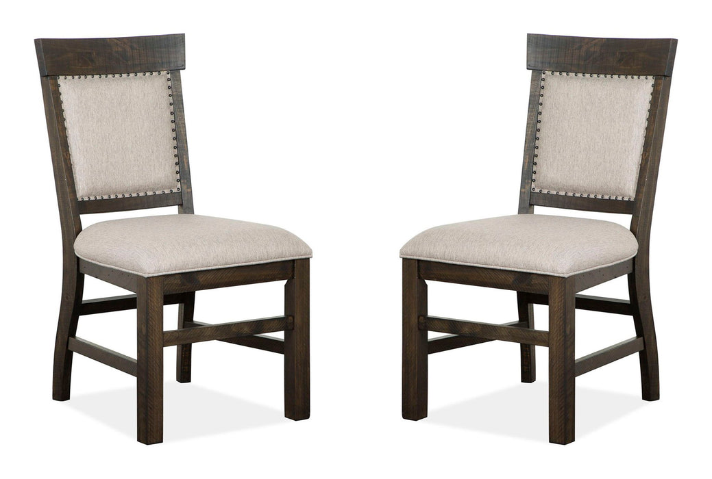Bellamy - Dining Side Chair With Upholstered Seat & Back (Set of 2) - Dark Brown Magnussen Furniture