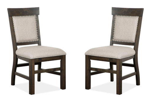 Bellamy - Dining Side Chair With Upholstered Seat & Back (Set of 2) - Dark Brown Magnussen Furniture