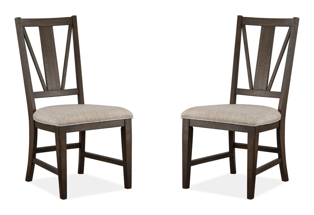 Westley Falls - Dining Side Chair With Upholstered Seat (Set of 2) - Graphite Magnussen Furniture