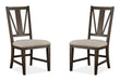Westley Falls - Dining Side Chair With Upholstered Seat (Set of 2) - Graphite Magnussen Furniture