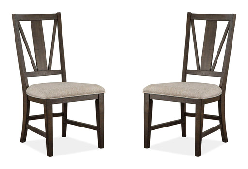 Westley Falls - Dining Side Chair With Upholstered Seat (Set of 2) - Graphite Magnussen Furniture
