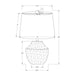 Lighting, Modern Table Lamp, Concrete - Cream 8th Street