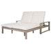 Outdoor Double Lounge Chair With 5 Position Adjustable Backrest Hearth and Haven