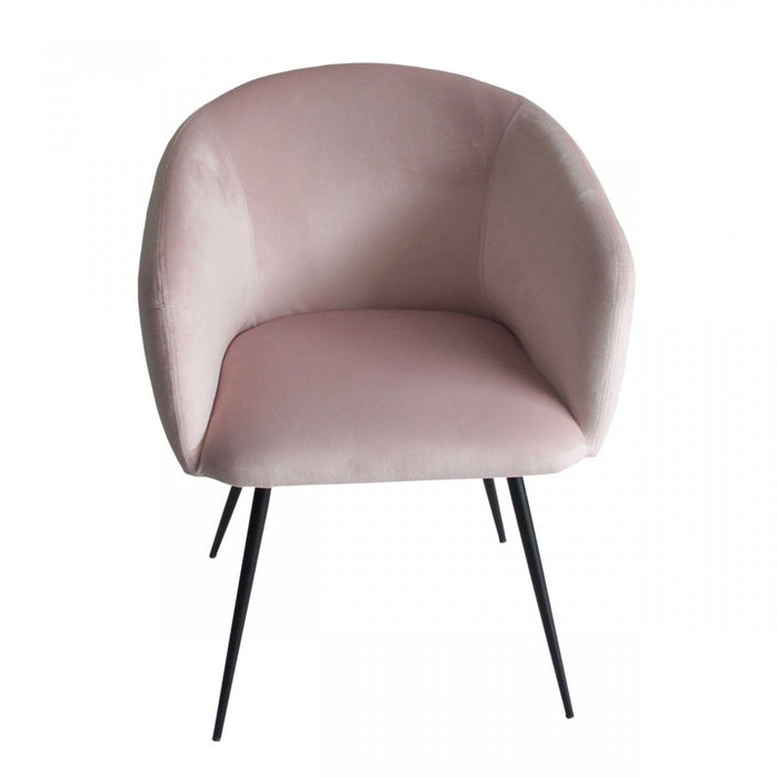 Velvet Modern Dining Chair - Pink