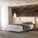 Lambswool Petal Headboard Bed Frame Noble House