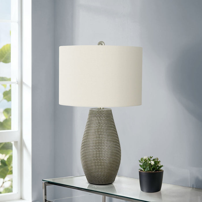 Lighting, Table Lamp, Resin, Contemporary - Gray 8th Street
