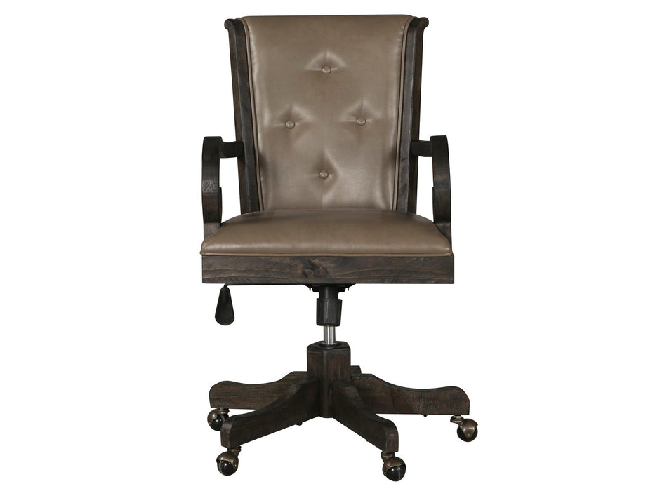 Bellamy - Fully Upholstered Desk Chair - Peppercorn Magnussen Furniture
