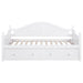 Twin Daybed With Trundle Storage Bed - White Furniture Max