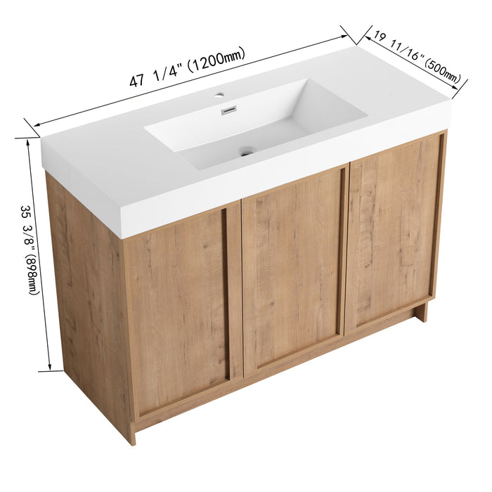 Freestanding Bathroom Vanity With Sink, Soft Close Doors Home Essentials
