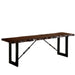 U - Shape Bench With 2 Tone - Black / Walnut Home Essentials