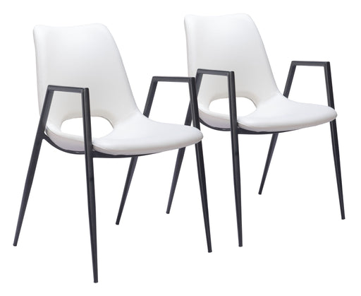 Desi - Dining Chair With Black Legs (Set of 2) Zuo Modern