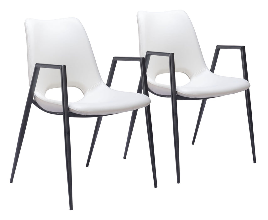 Desi - Dining Chair With Black Legs (Set of 2) Zuo Modern
