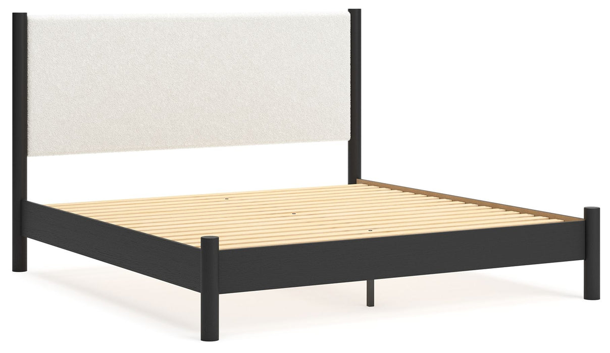 Cadmori - Upholstered Panel Bed