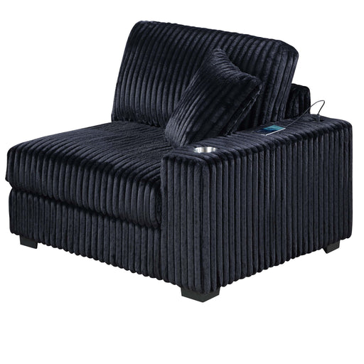 Contemporary Style Chair With Cup Holder Armrest Home Essentials
