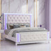 Opium - King Size Tufted Bed - White Matrix Furniture Group