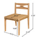 Dining Side Chairs, Indoor Outdoor Armless Chair (Set of 2) Noble House
