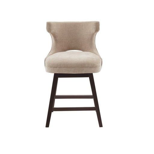 360 Degree Swivel Counter Stool With Silver Detailing JLA