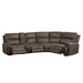 Gaia - 5 Piece P2 Power Sectional - Sable New Classic