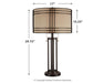 Hanswell - Metal Table Lamp  - Dark Brown Signature Design by Ashley®
