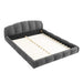 Upholstered Platform Bed Frame, Low Profile Floor Bed, No Box Spring Required Home Essentials