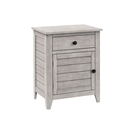 Accent Nightstand, Storage Drawer, Transitional 8th Street