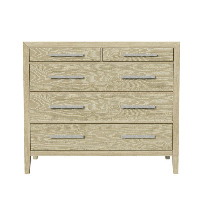Adeline - 5 Drawers Chest - Natural Wood Wash Home Essentials