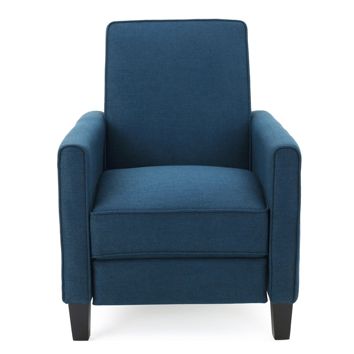 Upholstered Push Back Recliner Chair For Living Room Noble House