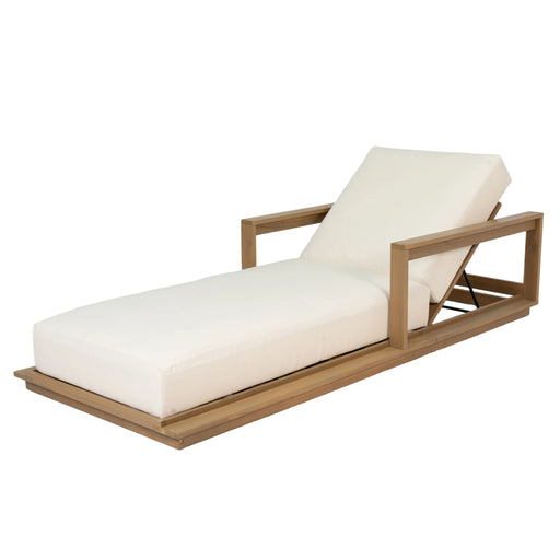 Modern Sunlounger With 5 Position Adjustable Backrest Noble House